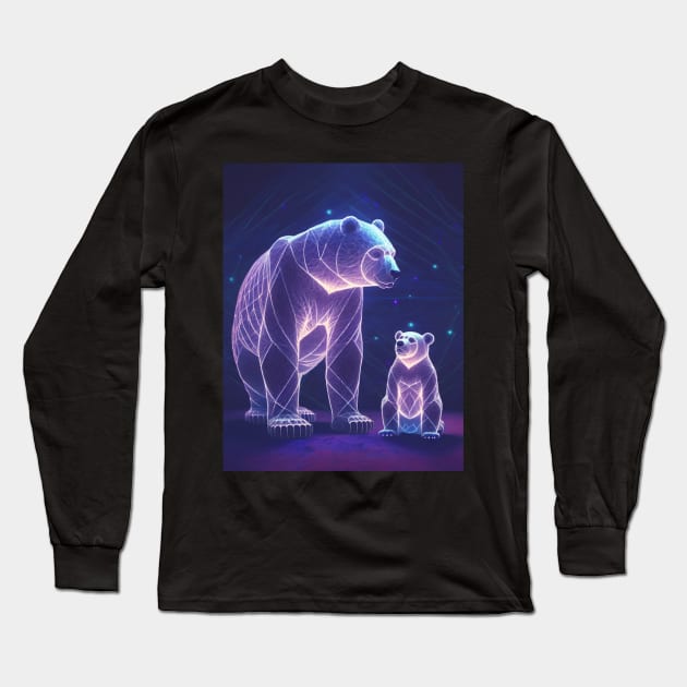 Ursa major and ursa minor constellations. Long Sleeve T-Shirt by TheDesigNook